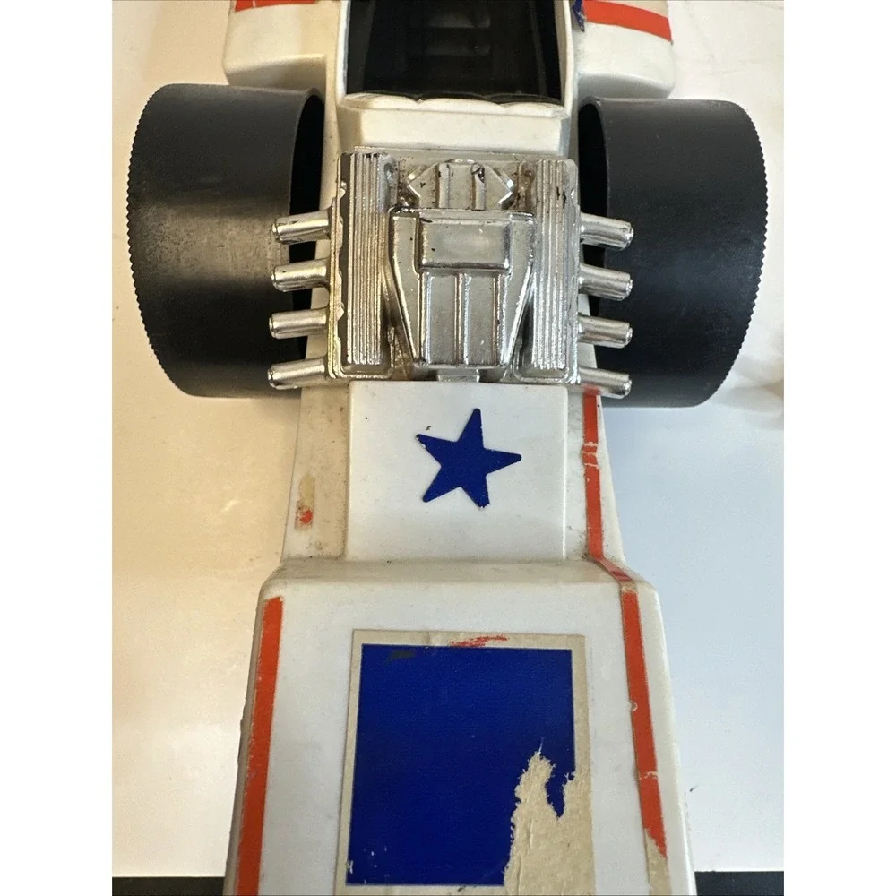 Vintage Ideal 1974 Evel Knievel Formula 1 Dragster And Figure